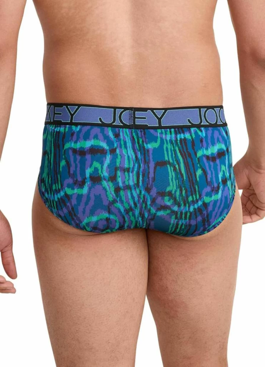 Jockey Men's Active Microfiber Brief Underwear - 3 Pack Comfort Fit Breathable Quick-Dry Boxer Shorts