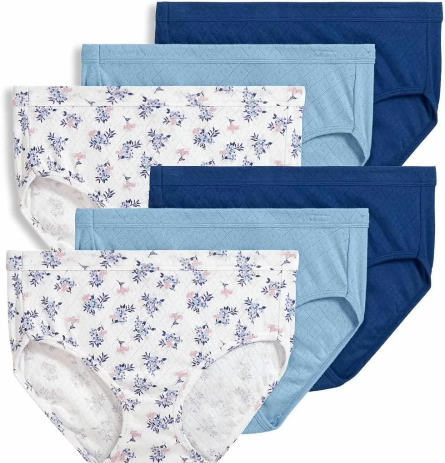 Jockey Women's Elance Breathe Hipster Underwear 6-Pack - Soft Comfortable Cotton Panties