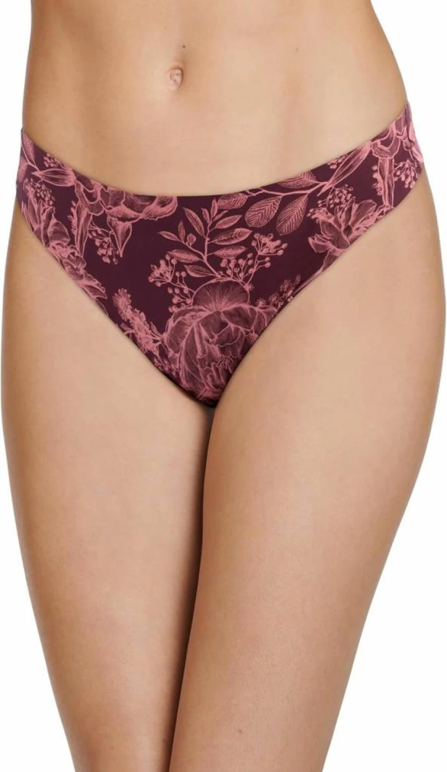 Jockey Women's Microfiber Thong Underwear - Seamless & Invisible Edge for Comfort