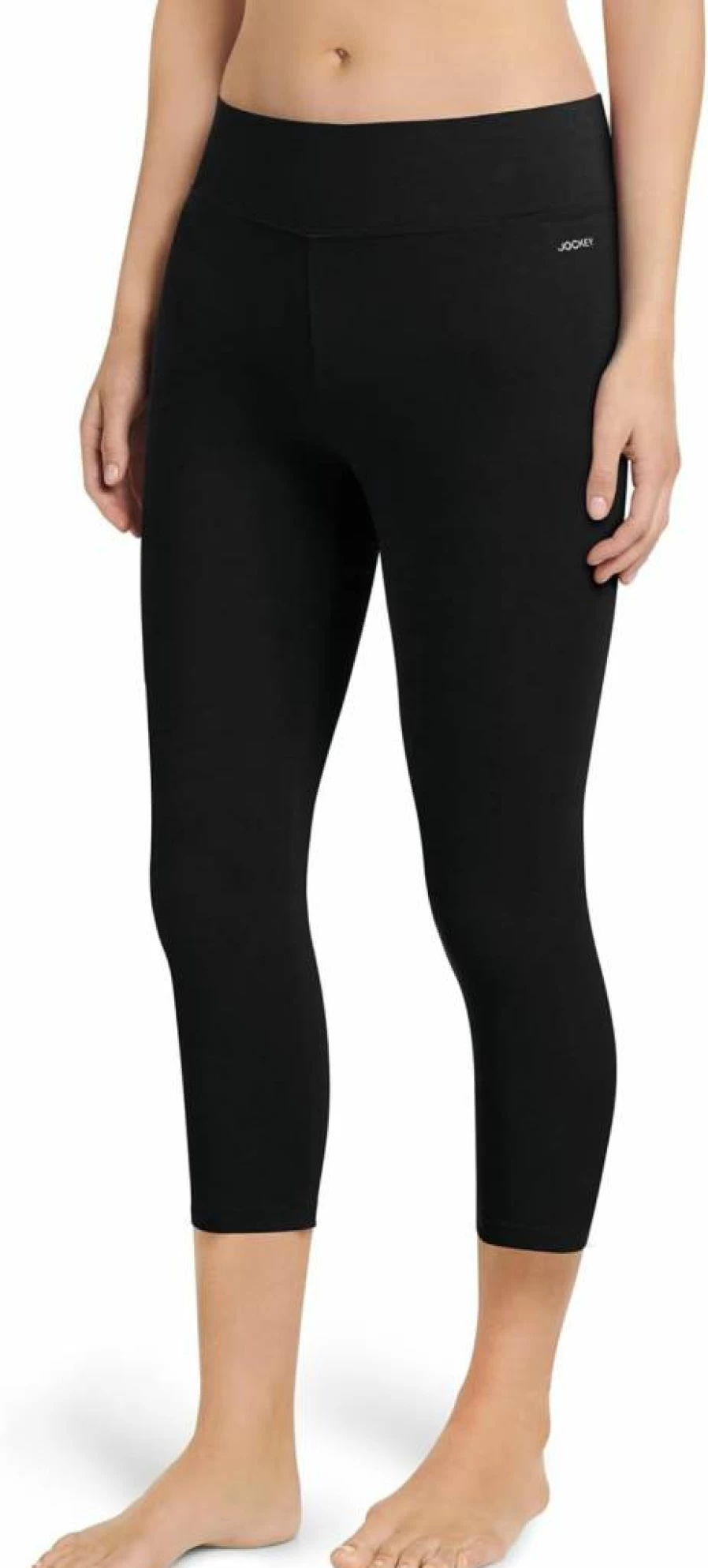 Jockey Women's Cotton Stretch Capri Leggings - Comfortable Activewear for Yoga & Workouts