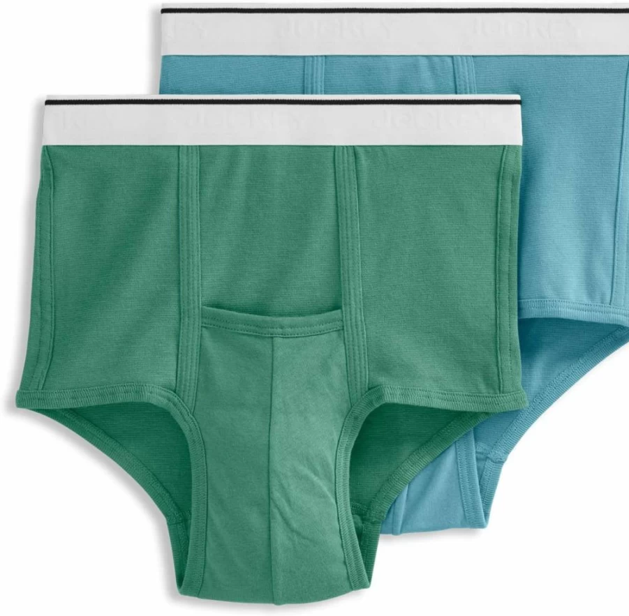 Jockey Men's Cotton Underwear with Comfort Pouch - 2 Pack Briefs for Big & Tall