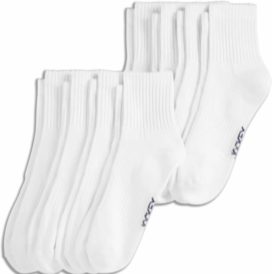 Jockey Men's Cotton Blend Everyday Quarter Socks - 8 Pack Comfort Athletic Crew Socks for Daily Wear