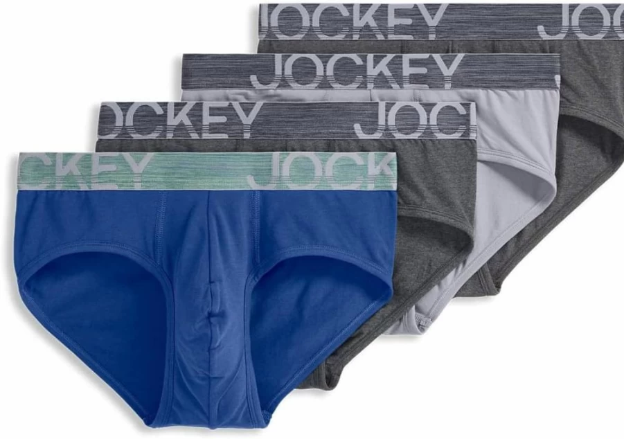 Jockey Men's Activestretch Brief Underwear 4-Pack - Comfortable & Supportive Cotton Underwear for Men