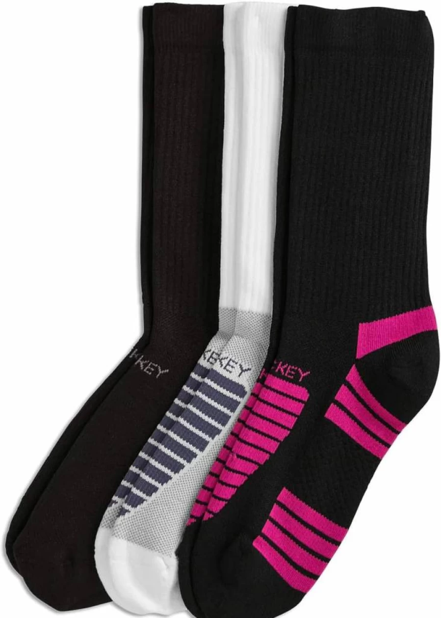 Jockey Women's Athletic Crew Socks 3-Pack - Breathable Sports Socks for Running & Workouts