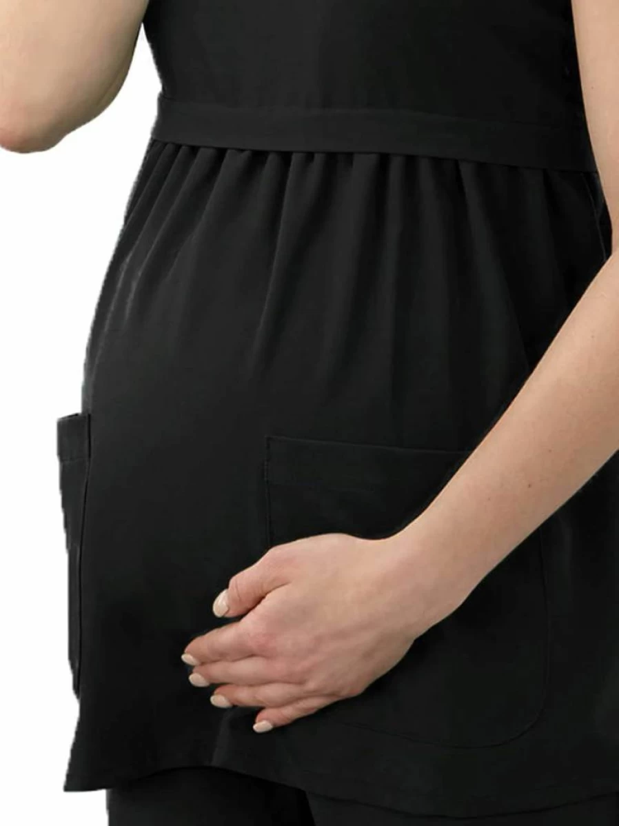 Jockey Women's Maternity Scrub Top - Empire Waist Comfort & Style for Healthcare Professionals