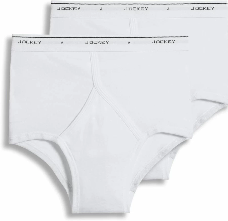 Jockey Men's Classic Brief Underwear 2-Pack - Tall Size Comfort Fit Cotton Underwear for Men