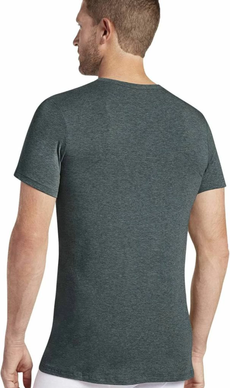 Jockey Men's Cotton Stretch V-Neck Undershirt 2-Pack - Slim Fit Breathable Comfort Underwear