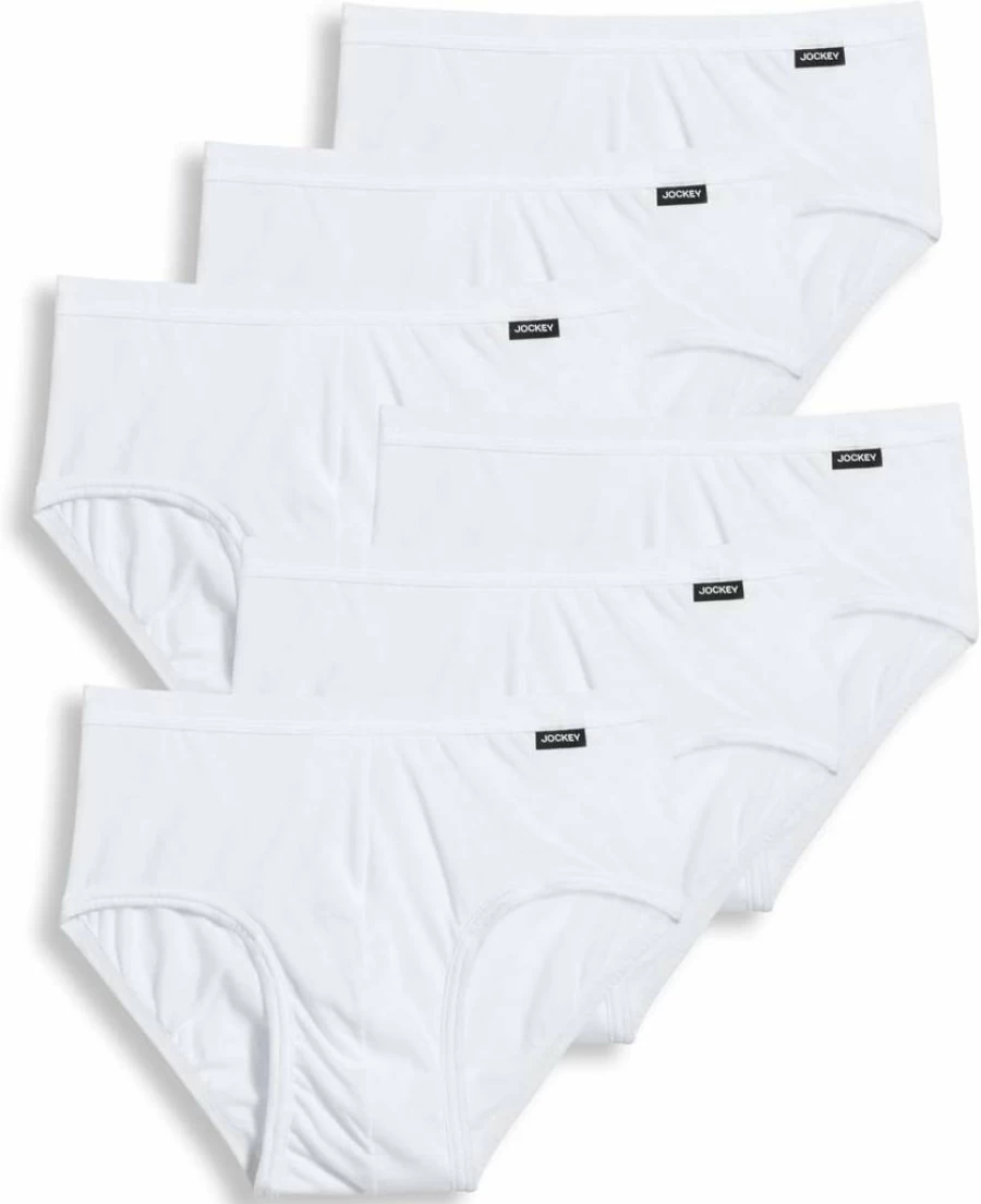 Jockey Men's Elance Poco Brief Underwear 6-Pack - Comfortable Cotton Men's Underwear Multipack