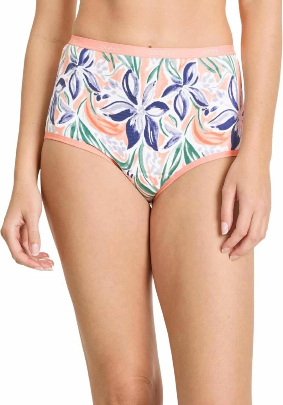 Jockey Women's Cotton Stretch Period Underwear - Moderate Absorbency, Comfortable Briefs for Worry-Free Protection