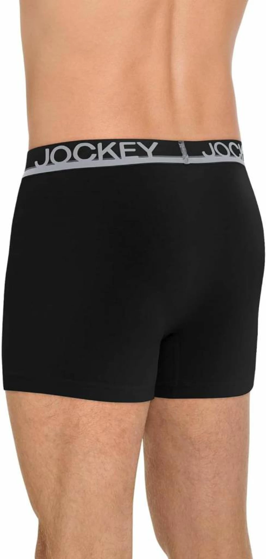 Jockey Men's True Style 4-Inch Trunk Underwear - 3 Pack Comfort Fit Cotton Briefs