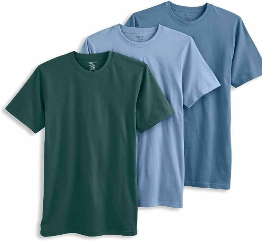 Jockey Men's Classic Crew Neck Undershirt 3-Pack - Soft Comfortable Cotton undershirts for Men