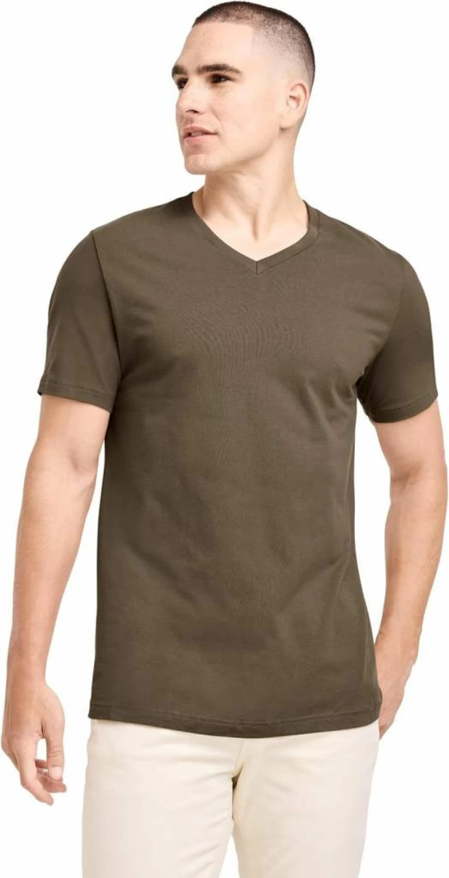 Jockey Men's Made2Fit V-Neck Casual T-Shirt - Comfortable & Stylish Fit