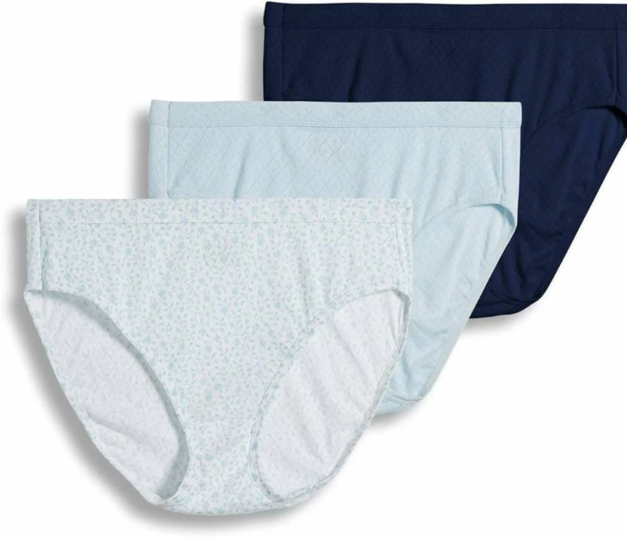 Jockey Women's Elance Breathe French Cut Underwear 3-Pack - Comfortable & Breathable Cotton Panties