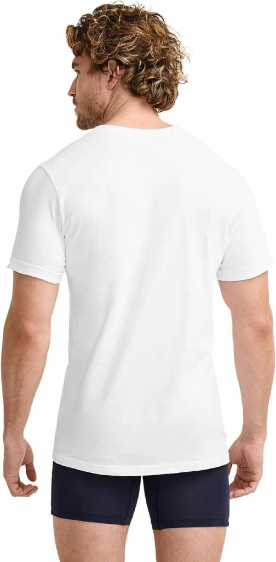 Jockey Men's Big & Tall V-Neck Undershirt 6-Pack - Classic Comfort Fit Cotton Crewneck Undershirts for Men