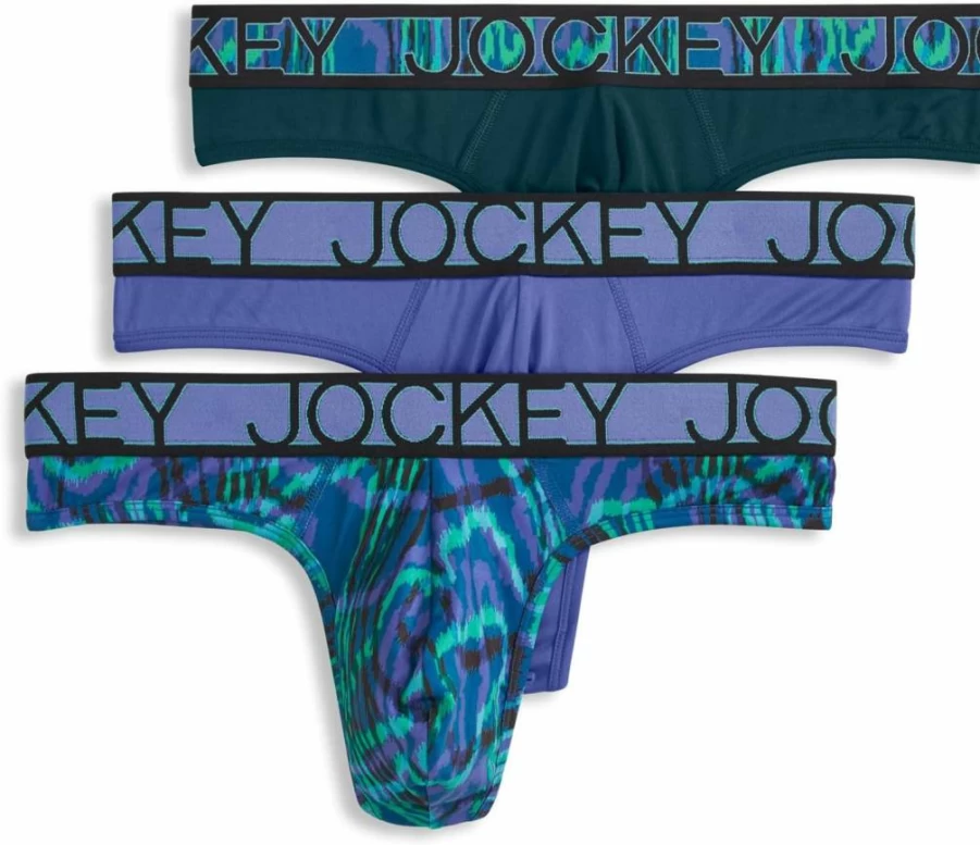 Jockey Men's Microfiber Stretch Thong Underwear - Comfortable & Breathable