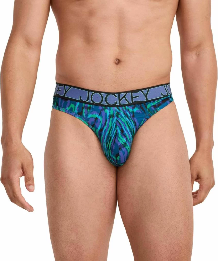 Jockey Men's Microfiber Stretch Thong Underwear - Comfortable & Breathable