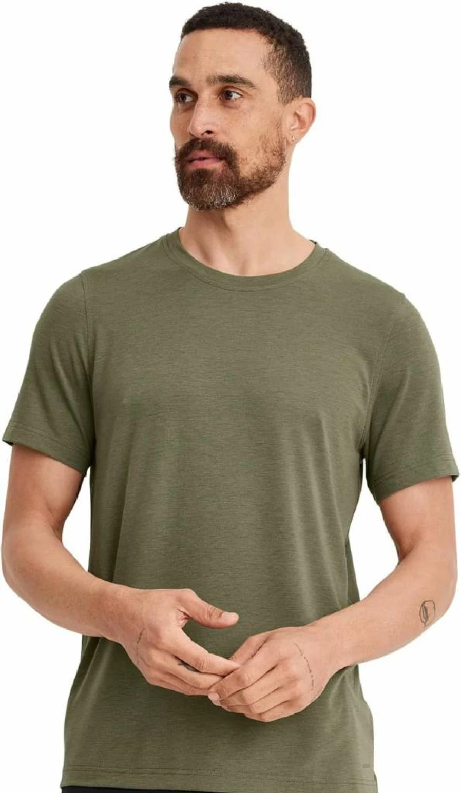 Jockey Men's Everactive Crew Neck T-Shirt - Soft Activewear Cotton Tee for Comfort & Style