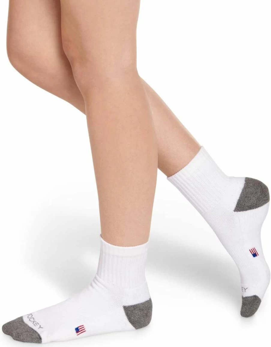 Jockey Women's Quarter Socks 3-Pack - Made in USA, Comfort & Durability