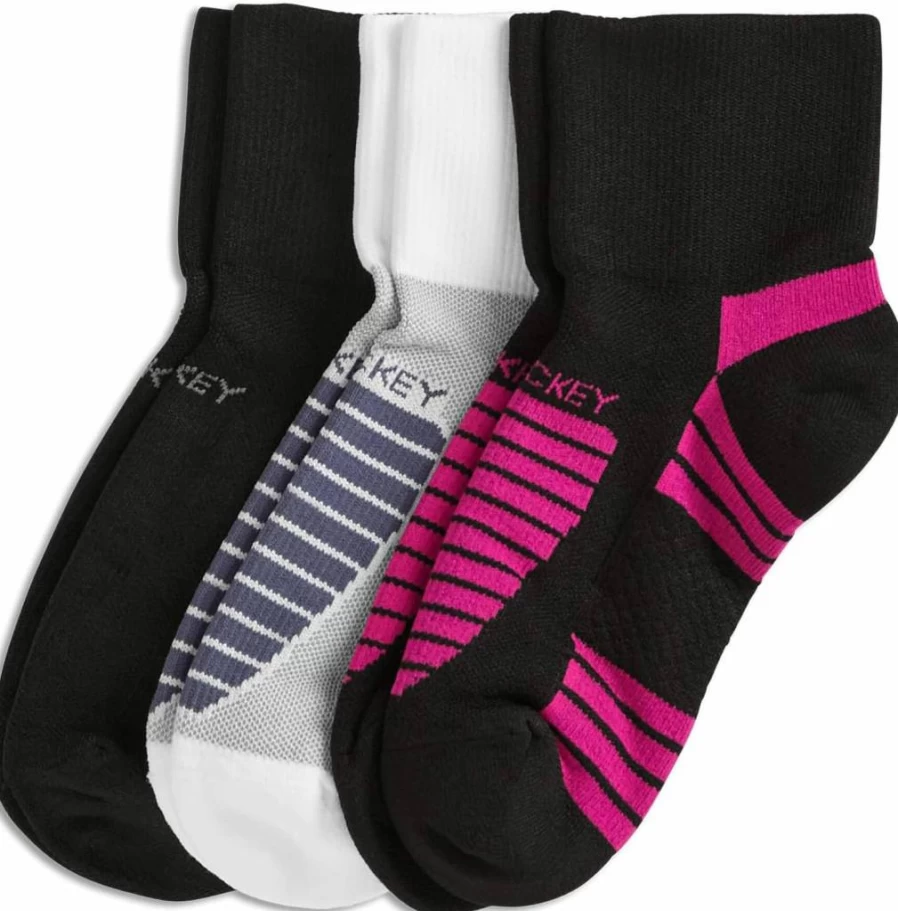 Jockey Women's Athletic Quarter Socks 3-Pack - Breathable Sports Socks for Running & Workouts