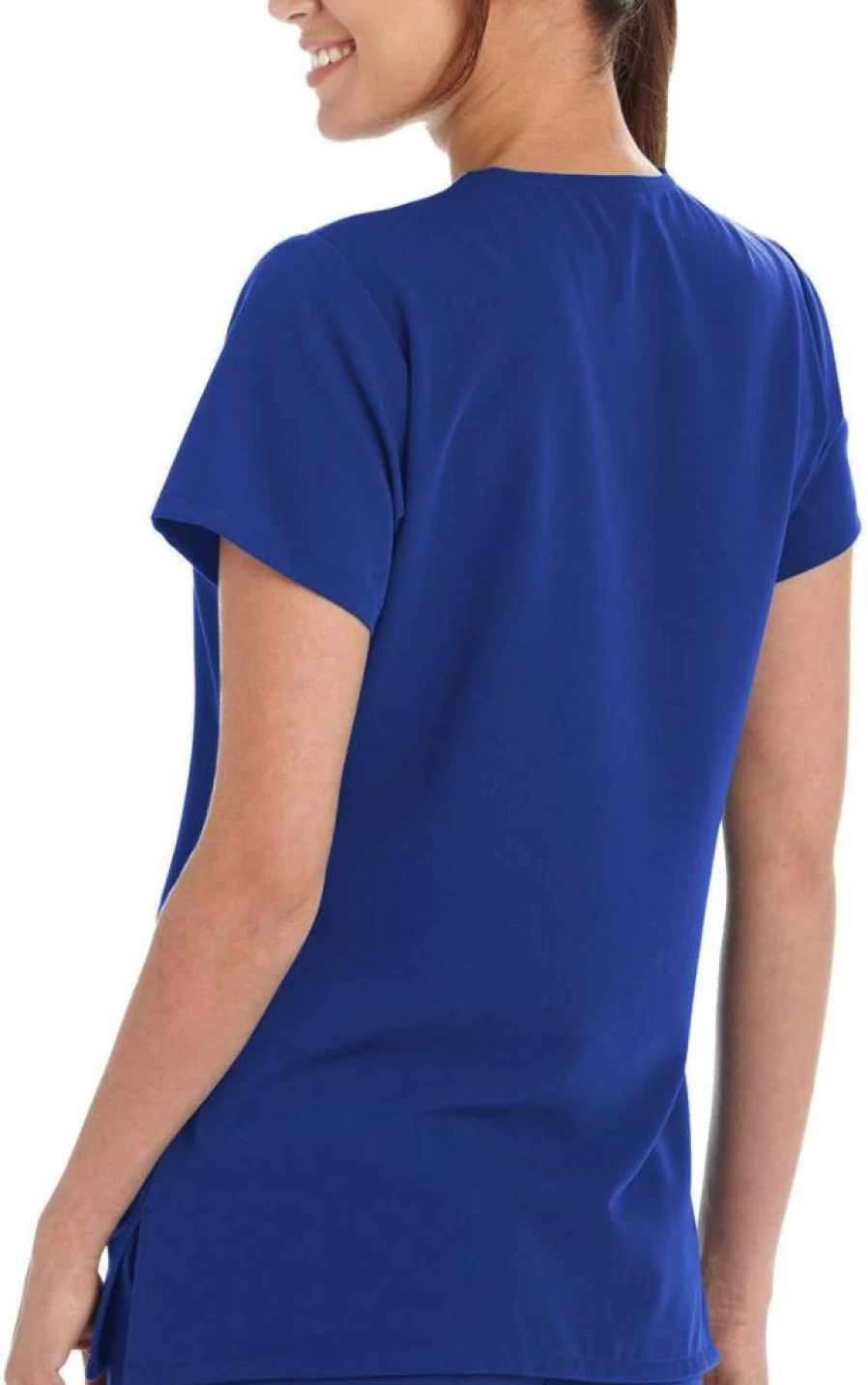 Jockey Women's V-Neck Crossover Scrub Top - Comfortable & Stylish Medical Uniform Top