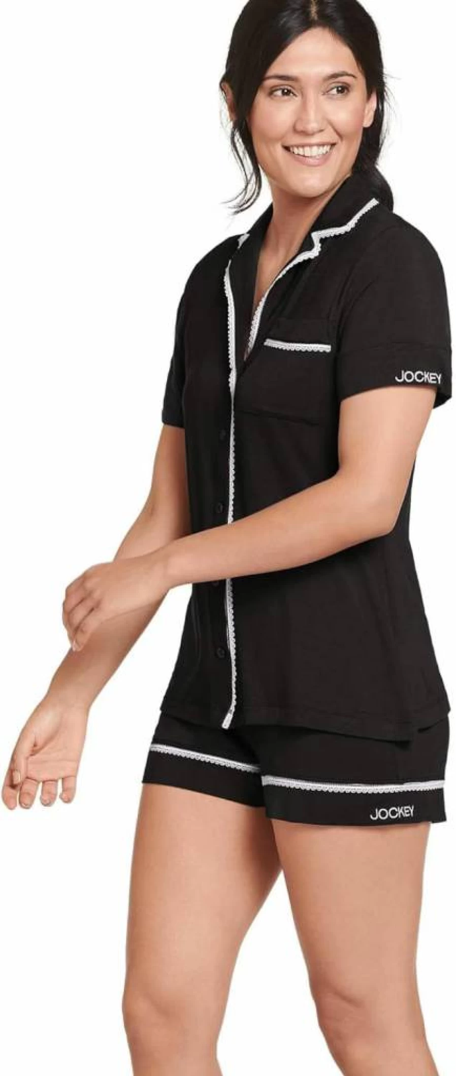 Jockey Women's Cooling Modal Sleepwear Set - Soft Short Sleeve Top & Comfortable Shorts for Nightwear