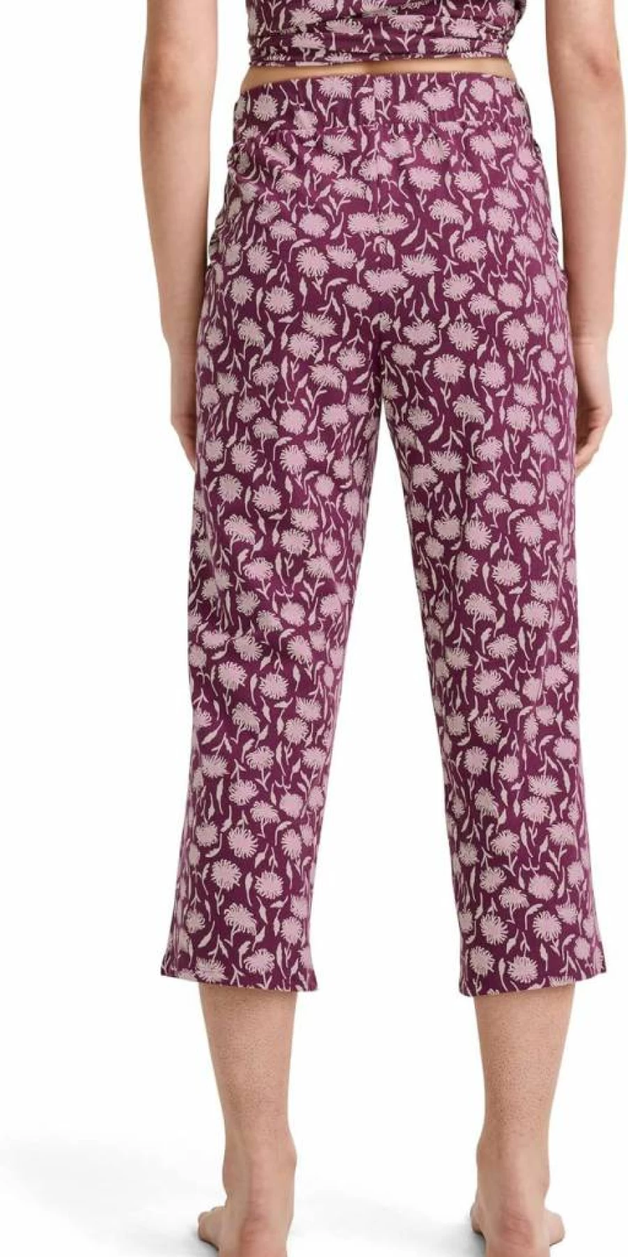 Jockey Women's Organic Cotton Stretch Capri Sleepwear Pajama Set