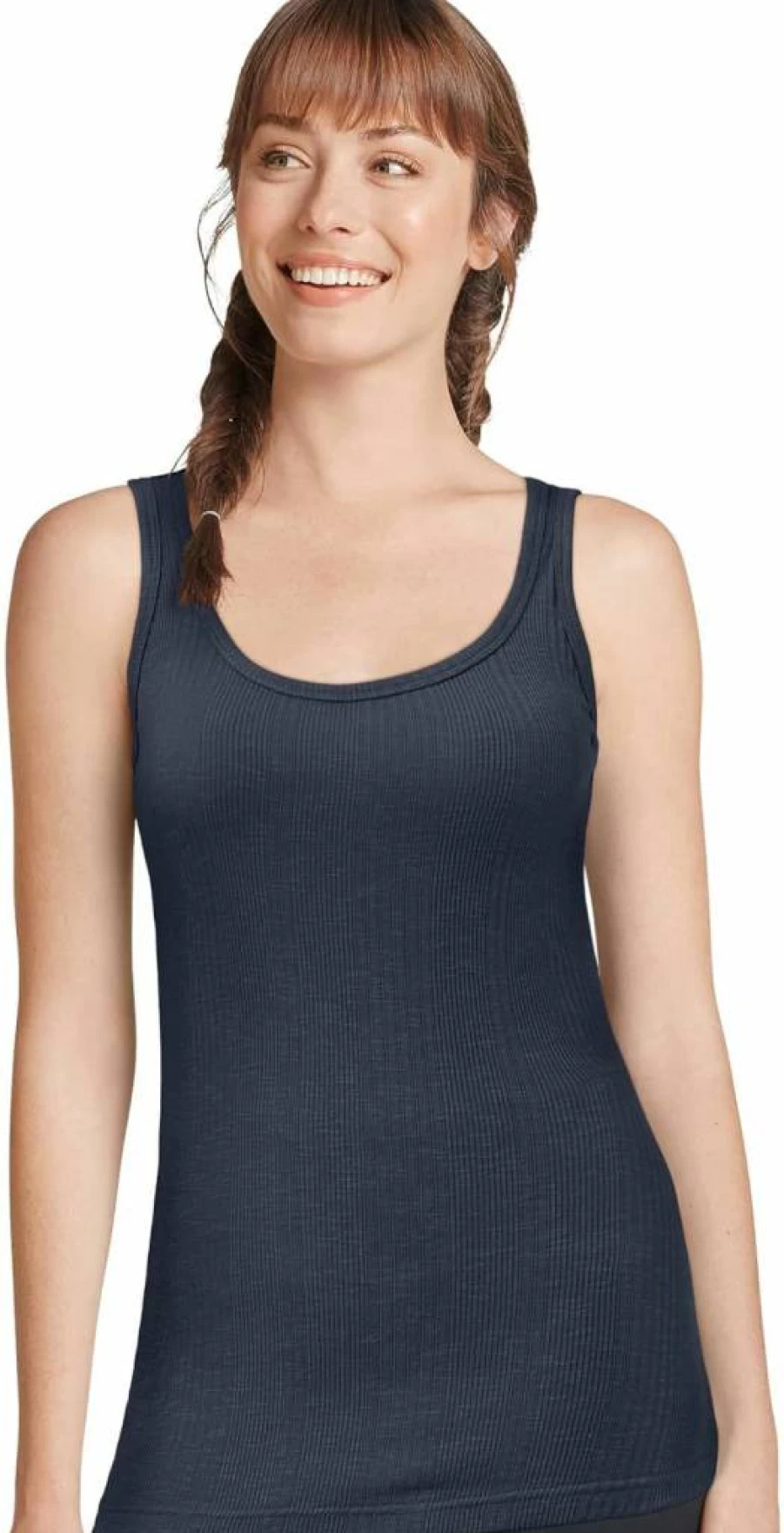 Jockey Women's Activewear Ribbed Tank Top - Comfortable & Breathable Workout Shirt