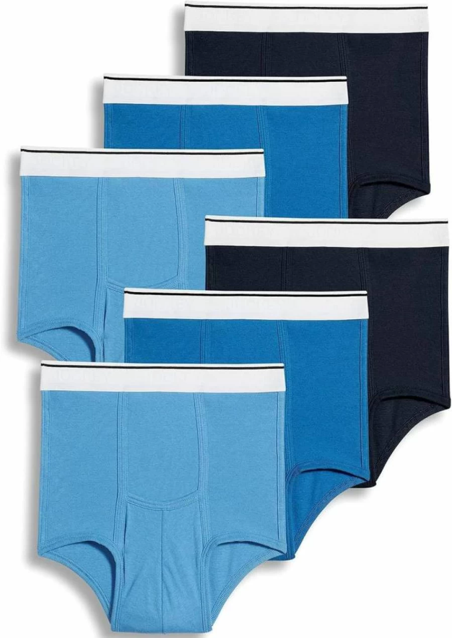 Jockey Men's Cotton Pouch Brief Underwear - 6 Pack Comfort Fit Boxer Briefs