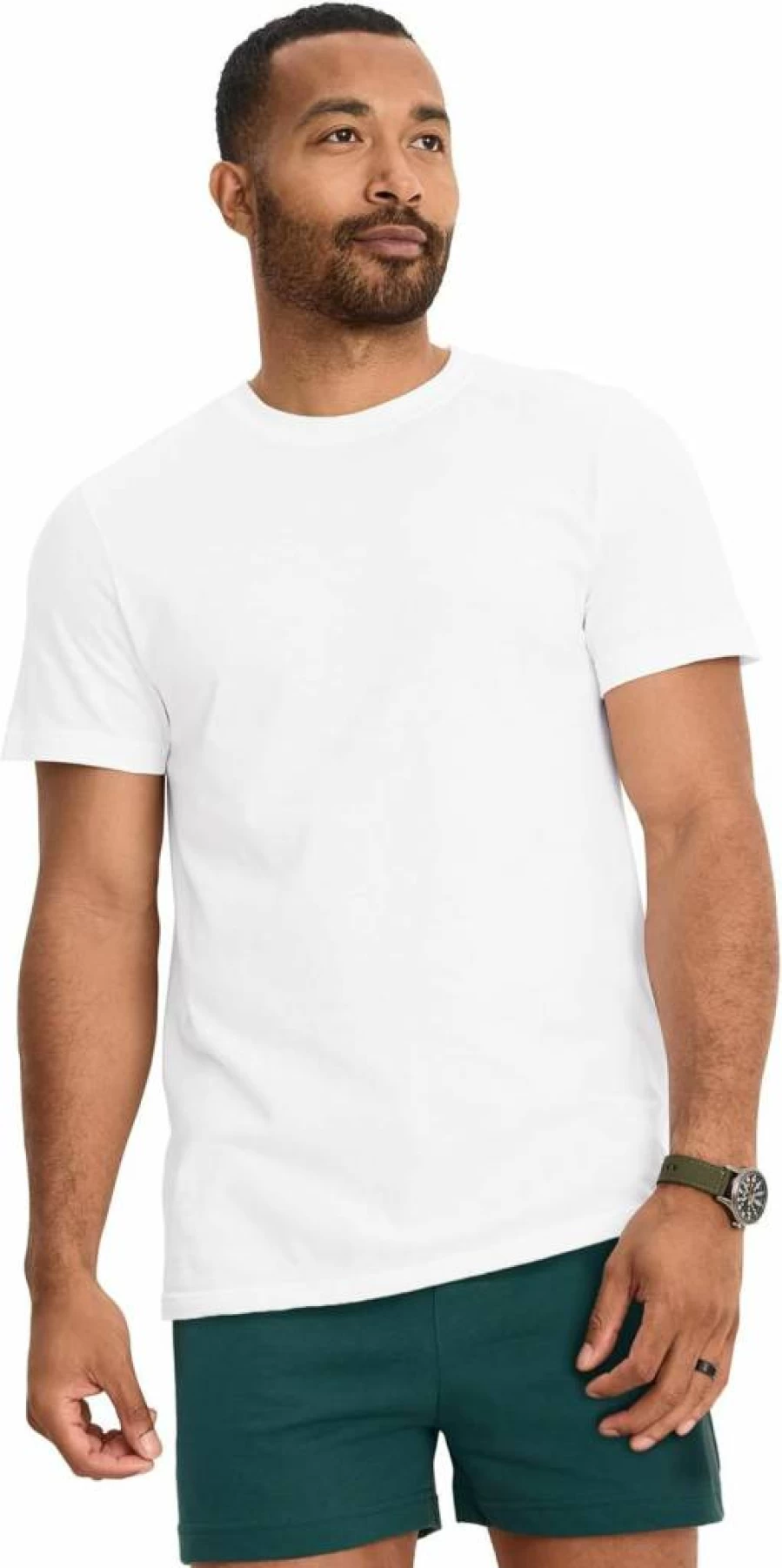 Jockey Men's Cool Comfort Cotton Stretch Crew Neck Undershirt - Breathable Soft Fit Undershirt for Men