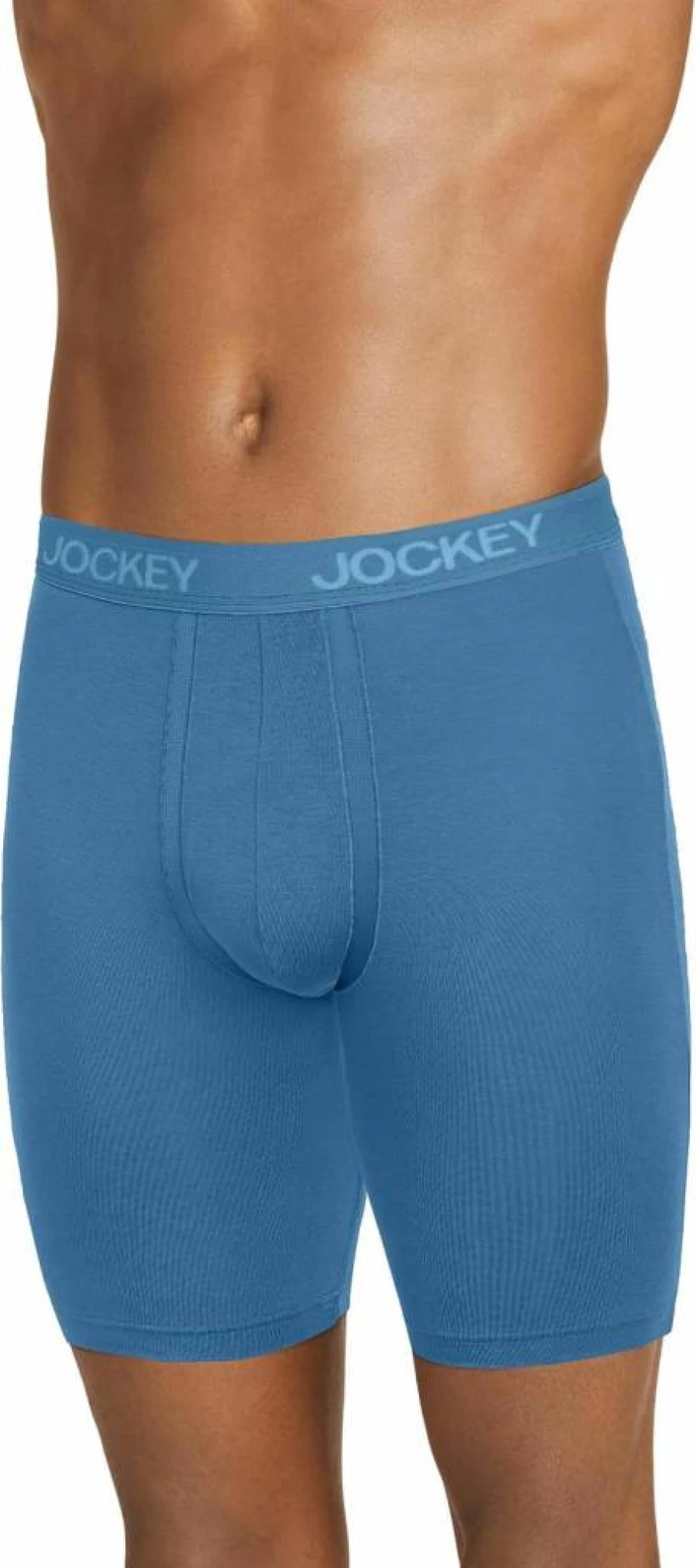 Jockey Men's Ultra Soft Modal Boxer Briefs with Pouch - Anti-Chafe Long Leg Underwear (8.5 Inch)
