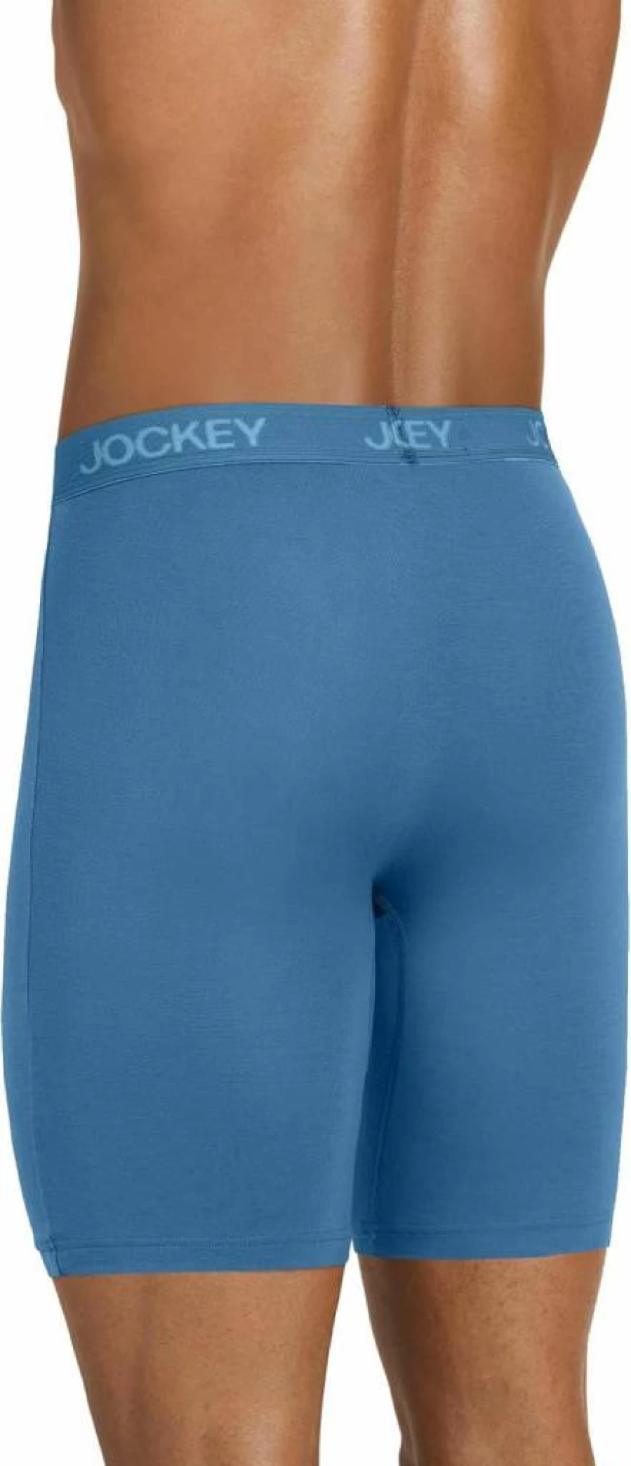 Jockey Men's Ultra Soft Modal Boxer Briefs with Pouch - Anti-Chafe Long Leg Underwear (8.5 Inch)