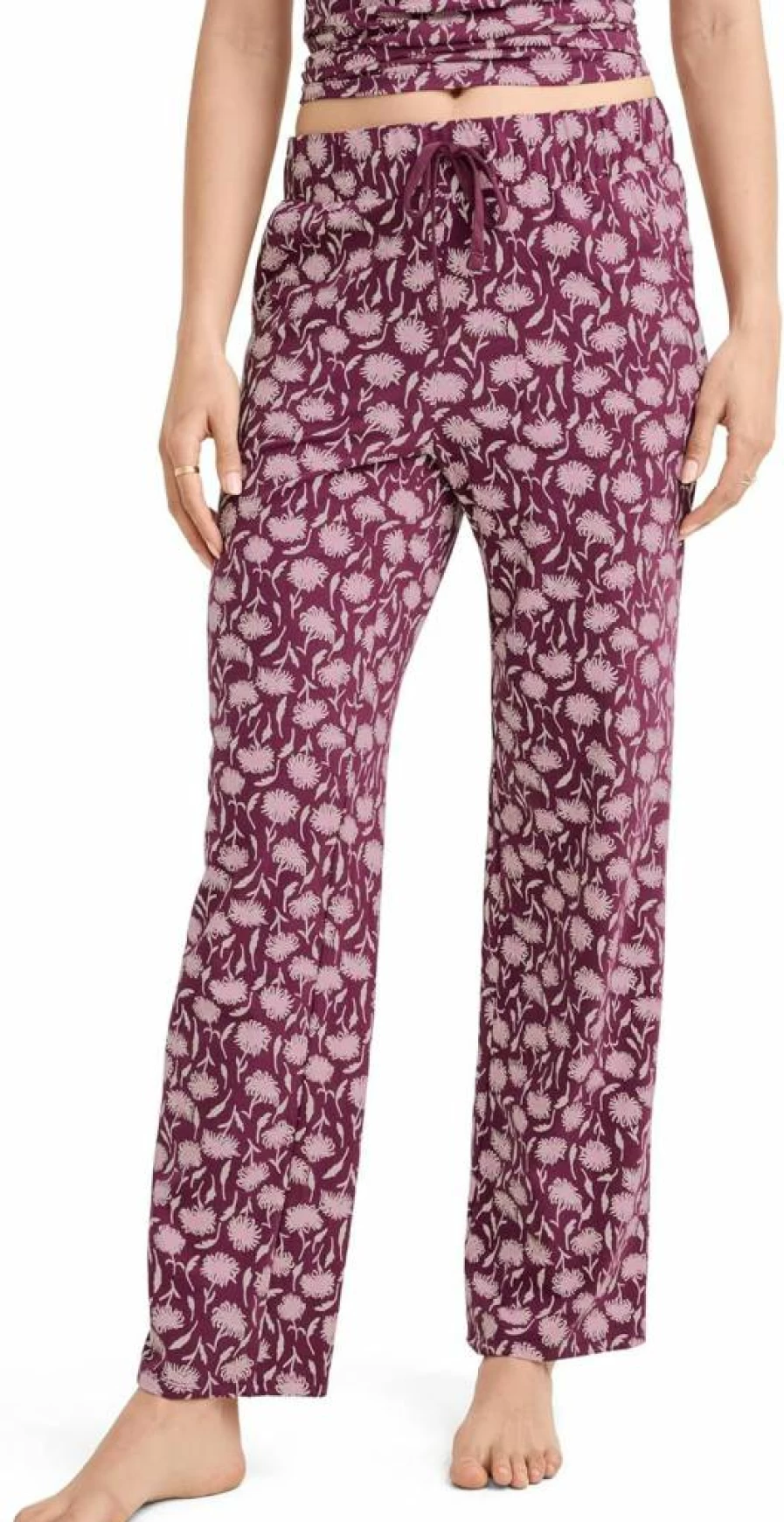 Jockey Women's Organic Cotton Stretch Sleepwear Pants - Comfortable Lounge Pajama Bottoms