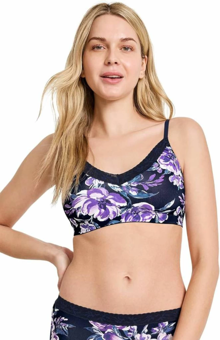 Jockey Women's Soft Stretch Lace Bralette - Comfortable Microfiber Wireless Bra