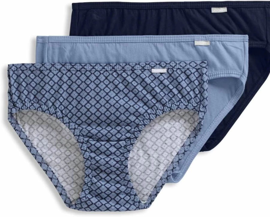 Jockey Women's Plus Size Elance Bikini Underwear 3-Pack - Comfortable Cotton Panties