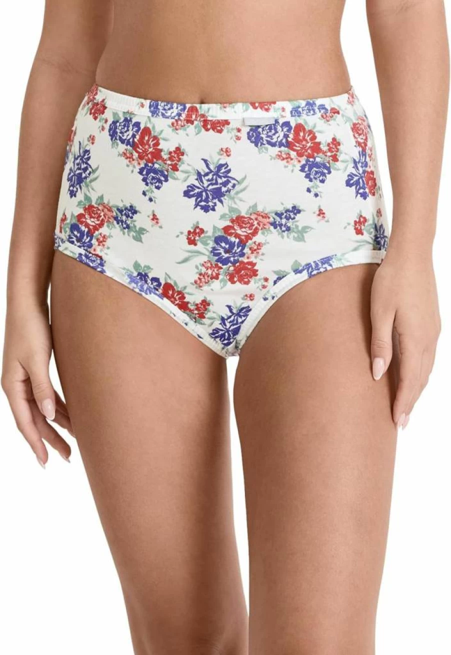 Jockey Women's Plus Size Elance Brief Underwear - 6 Pack Comfortable Cotton Panties for Everyday Wear