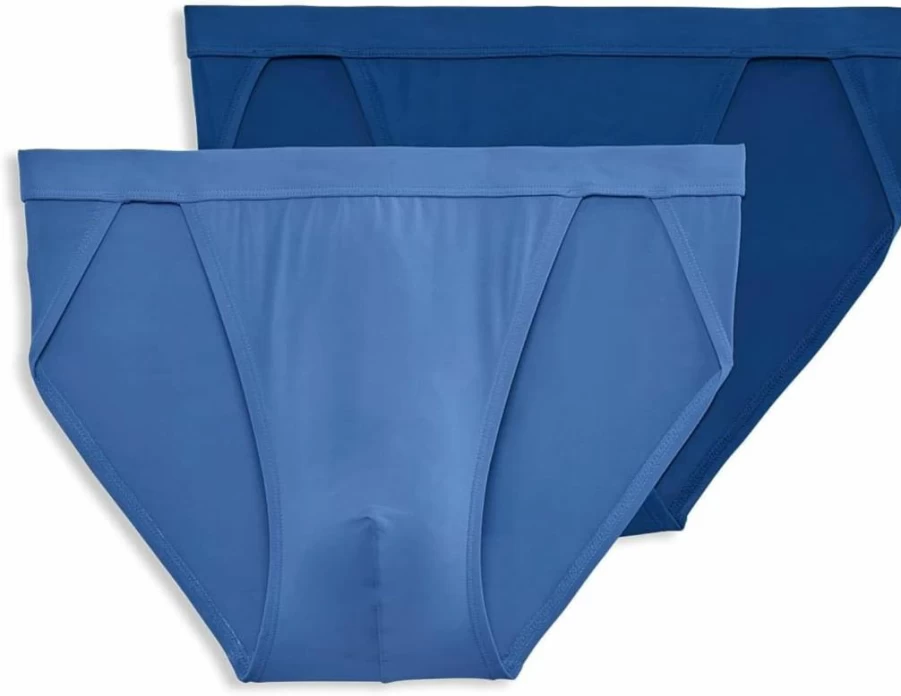 Jockey Men's Elance Microfiber Bikini Underwear 2-Pack - Soft Comfortable Briefs