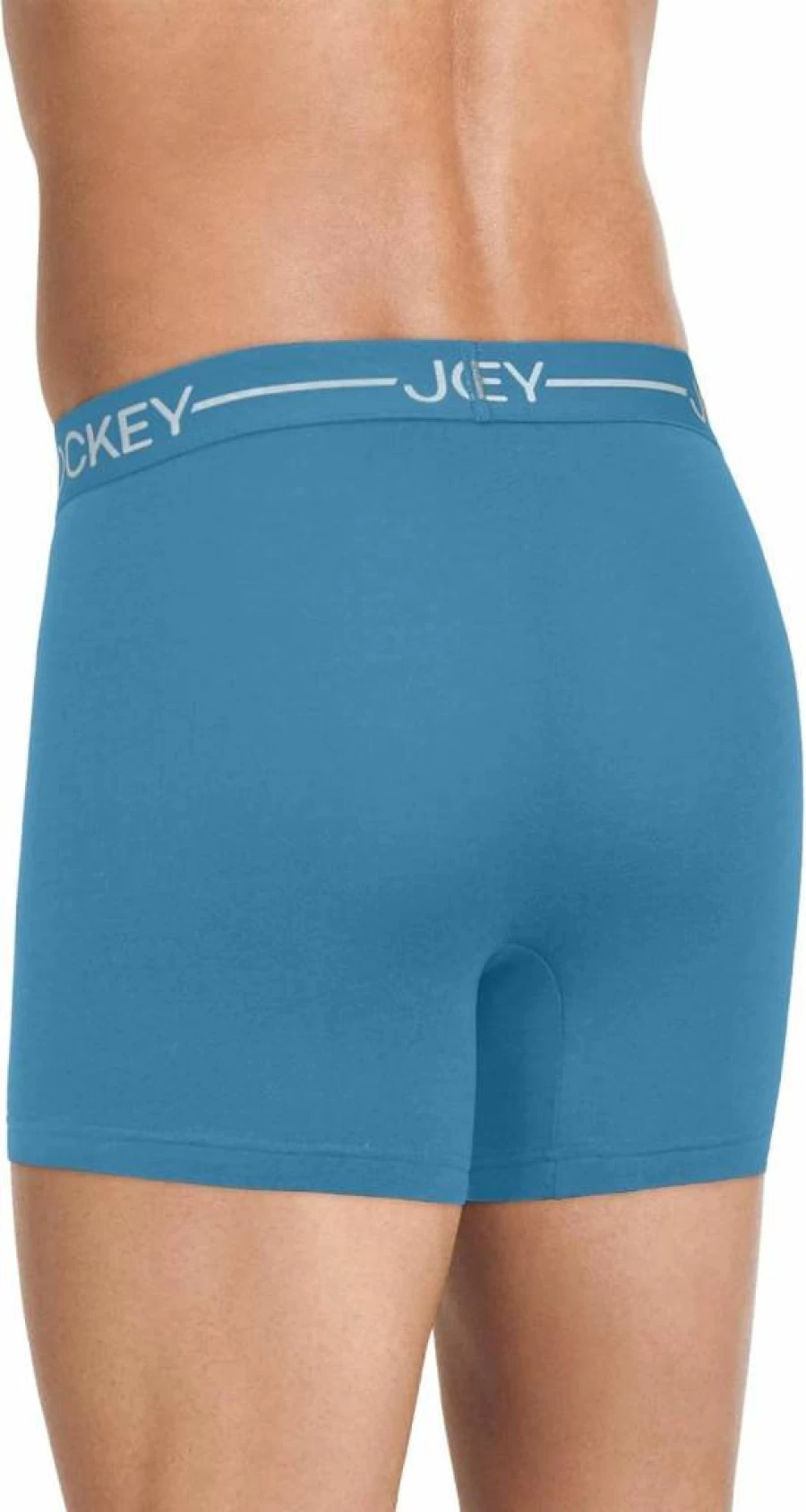 Jockey Men's Organic Cotton 4" Stretch Trunk Underwear - 3 Pack Comfortable Breathable Boxer Briefs