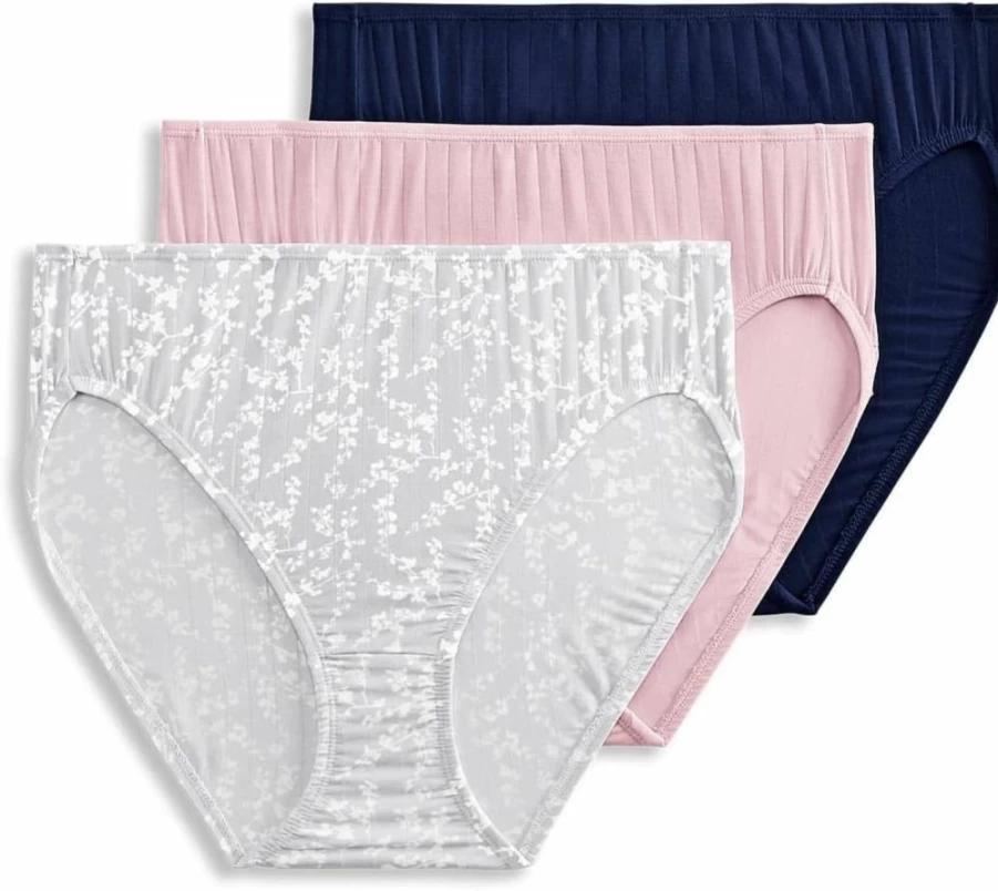 Jockey Women's Supersoft Breathe French Cut Panties - 3 Pack Comfortable Cotton Underwear