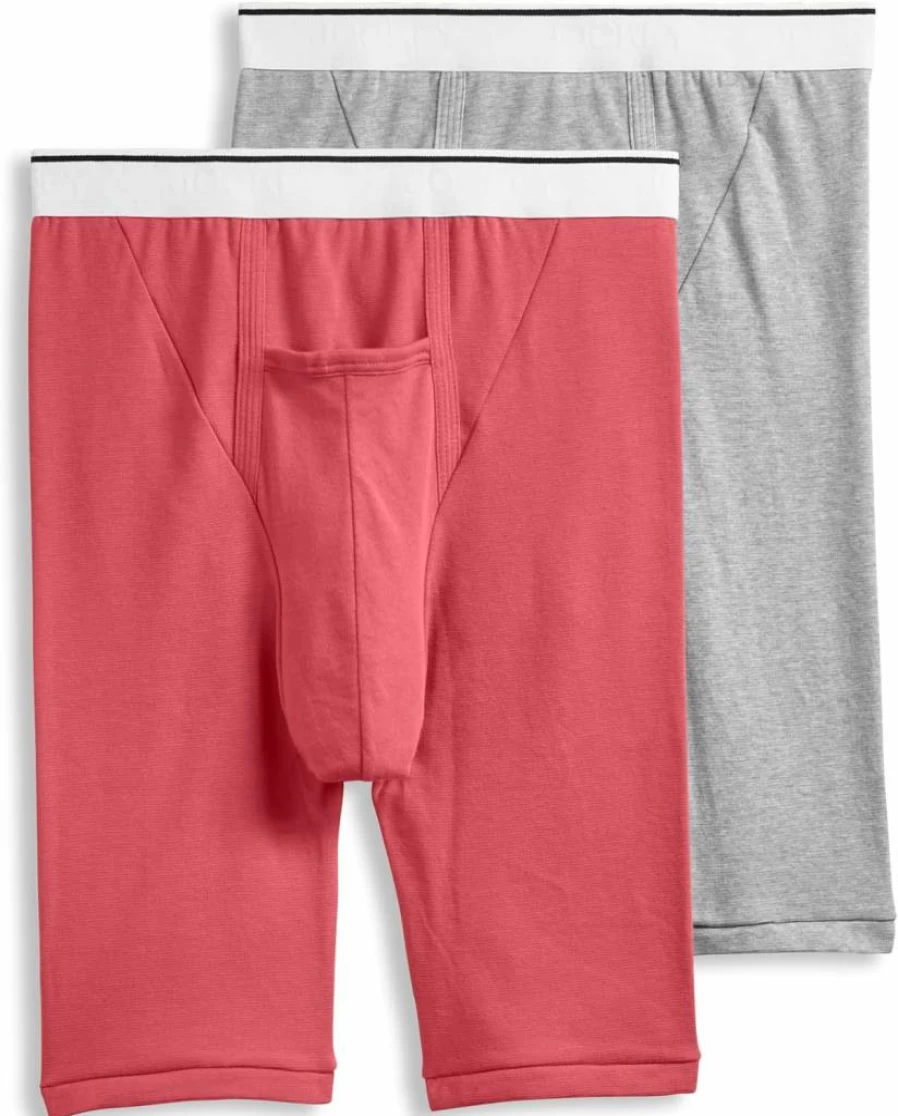 Jockey Men's Cotton Midway Brief Underwear - 2 Pack, Comfortable Pouch Support, Breathable & Soft