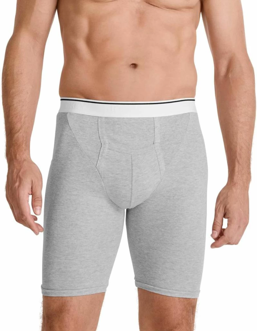 Jockey Men's Cotton Midway Brief Underwear - 2 Pack, Comfortable Pouch Support, Breathable & Soft