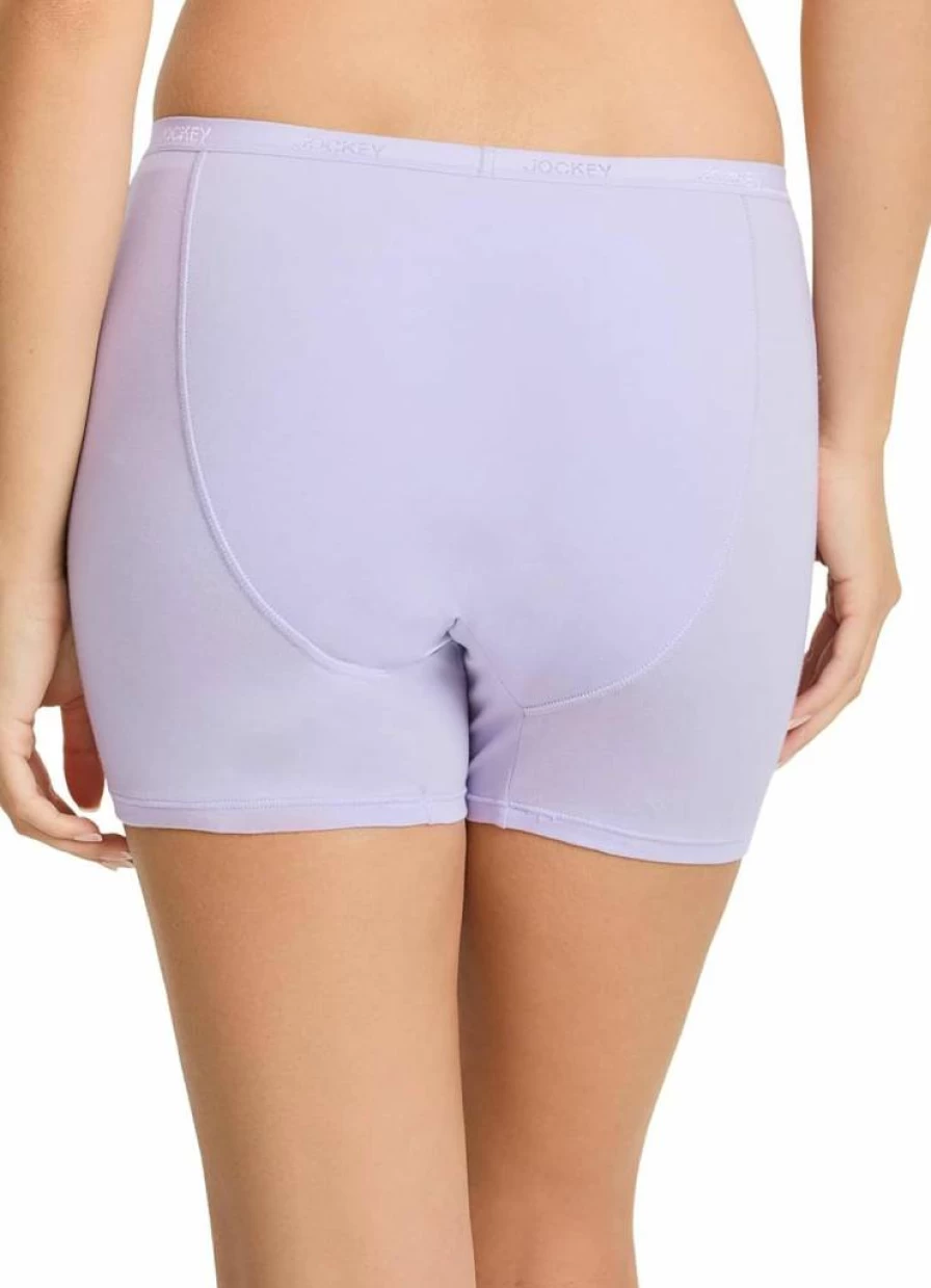 Jockey Women's Cotton Stretch Boxer Briefs - Moderate Absorbency, Worry-Free Comfort Underwear