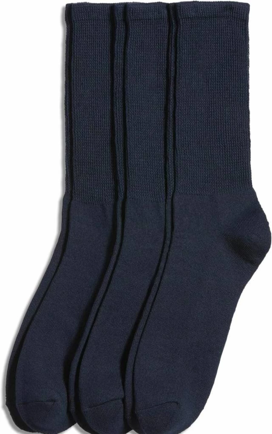 Jockey Men's Non-Binding Crew Socks 3-Pack - Comfortable & Breathable Cotton Socks for Daily Wear