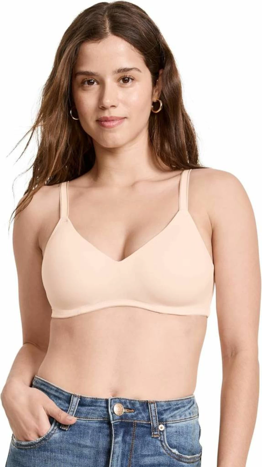 Jockey Women's Smooth & Sleek Microfiber Wirefree T-Shirt Bra - Full Coverage Comfort