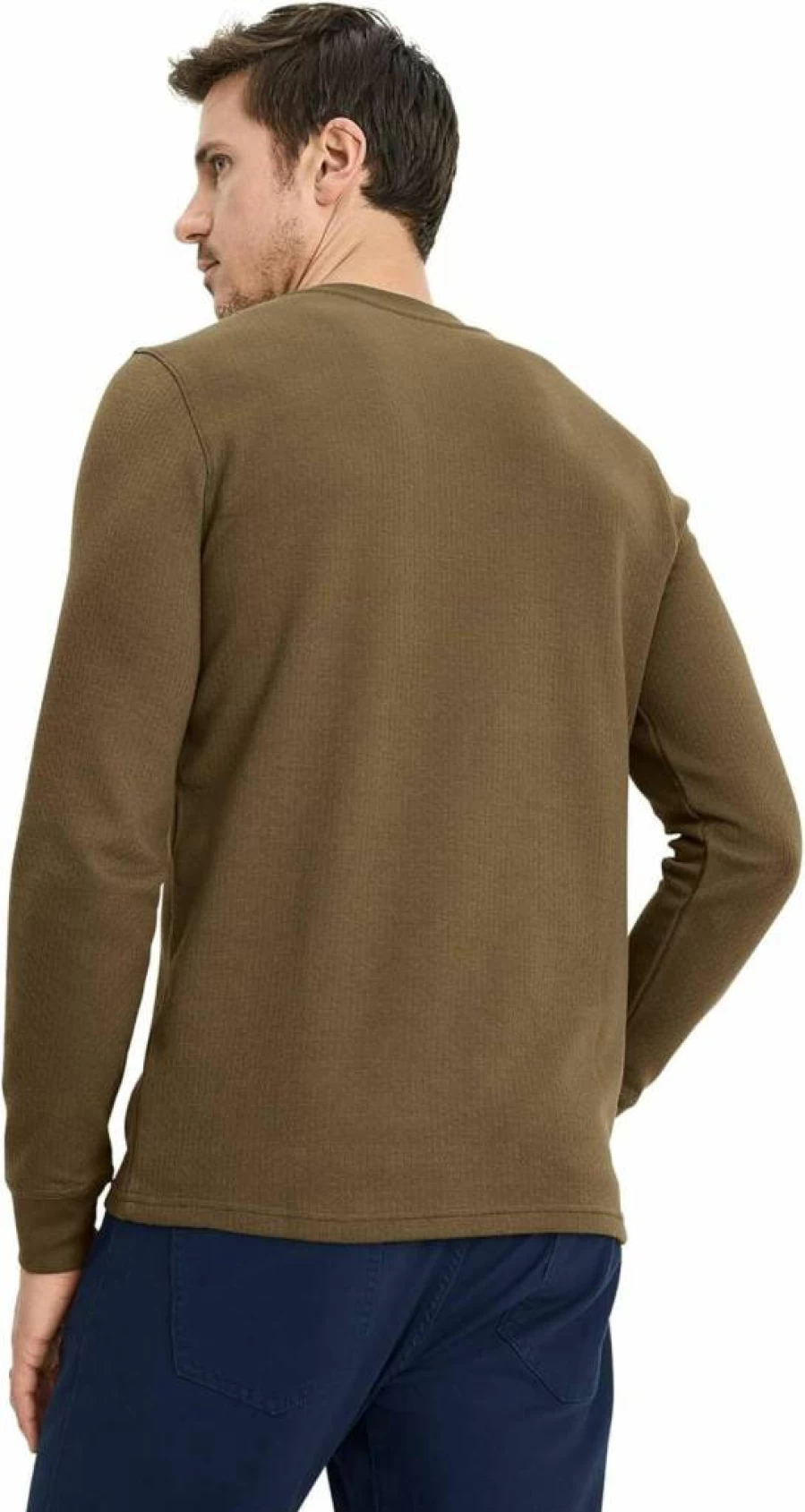 Jockey Men's Long Sleeve Henley Shirt - Casual Outdoor Comfort Fit Top for Men