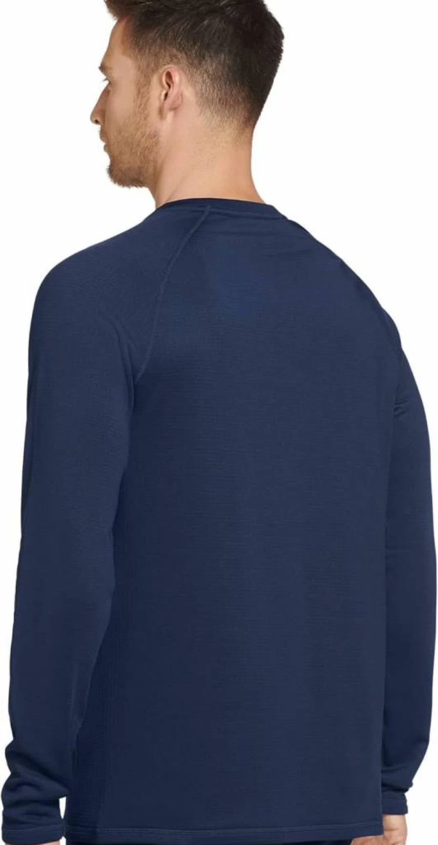 Jockey Men's Thermal Grid Fleece Baselayer Long Sleeve Crew Top for Cold Weather