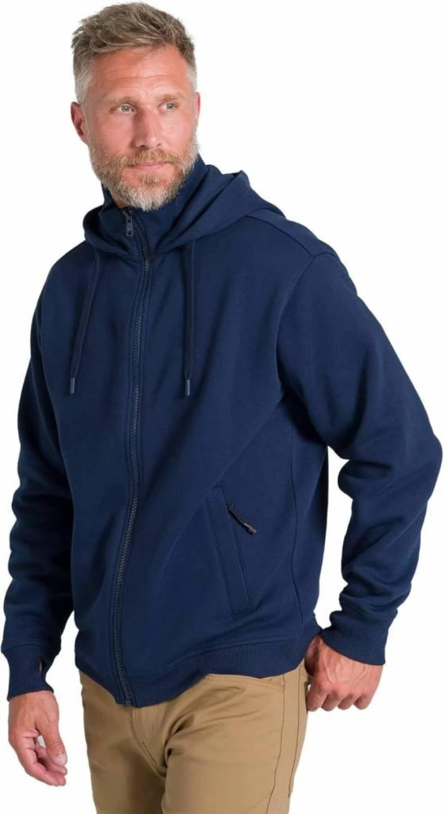 Jockey Men's Full Zip Hoodie - Casual Outdoor Pullover for Men
