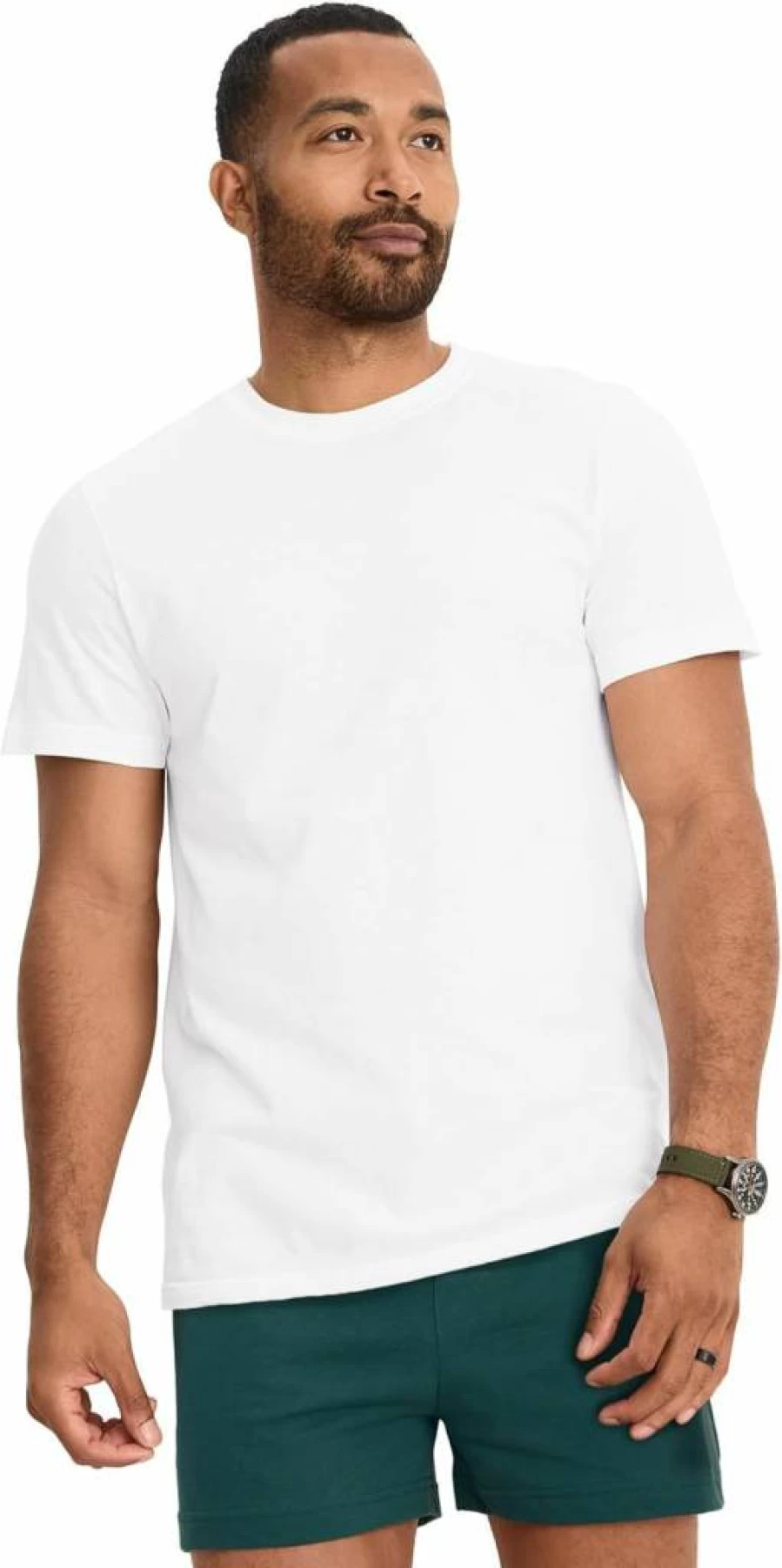 Jockey Men's Cool Comfort Stretch Cotton Crew Neck Undershirt for Breathable All-Day Wear