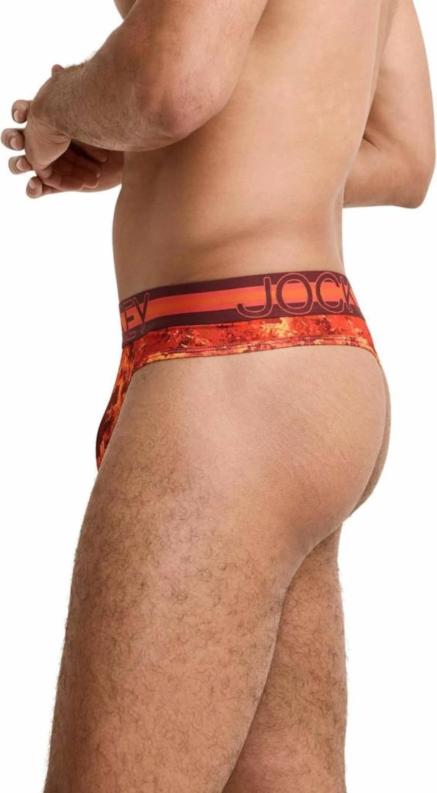 Jockey Men's Stability Pouch Thong Underwear - Microfiber Sport Underwear for Men