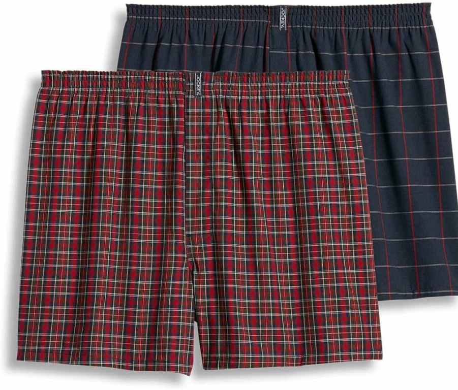 Jockey Men's Cotton Boxer Briefs 5-Inch Inseam Comfort Fit Underwear 2-Pack