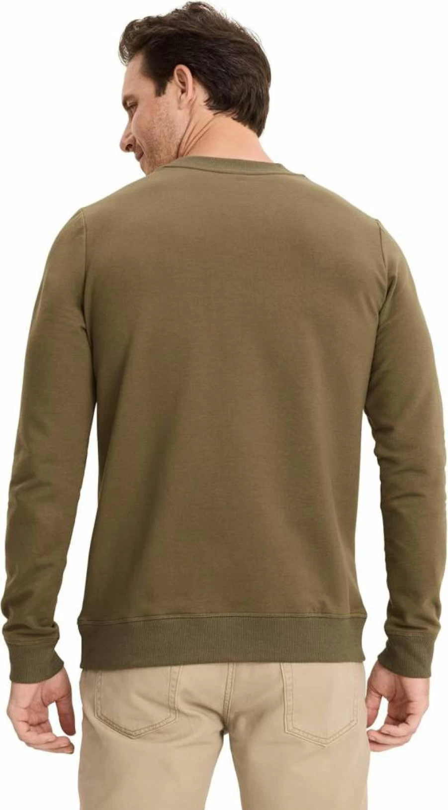 Jockey Men's Fleece Crewneck Sweatshirt - Soft Cotton Blend Lounge Wear for Comfort & Warmth